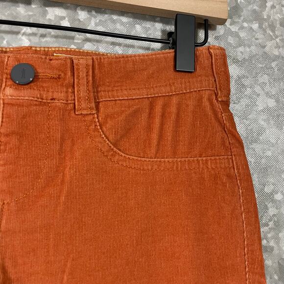 Pilcro and the Letterpress Anthropologie Orange Serif Corduroy Pants - Size 26 - Picture 2 of 9